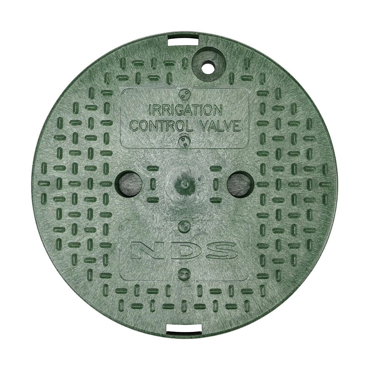 NDS Standard Valve Box Round 10 in. Black Box/Green Lid Overlapping ICV ...