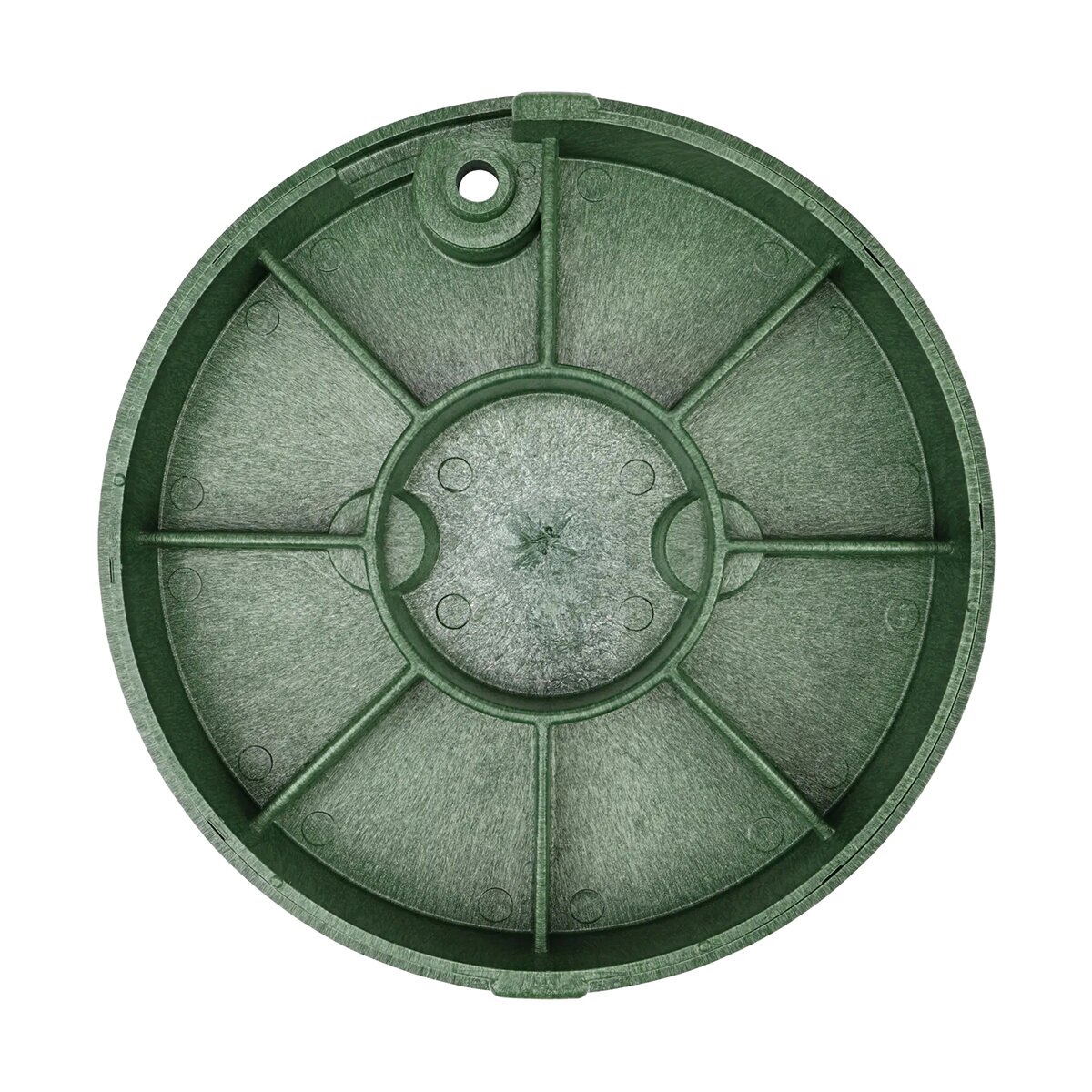 NDS Standard Valve Box Round 10 in. Black Box/Green Lid Overlapping ICV ...
