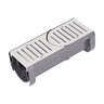 NDS Spee-D Contour Channel Drain Kit with Start and End Sections, Two Channels with Gray Grates