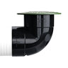 NDS Drainage Emitter Pop-Up Green Plastic 4 in. w/ Elbow