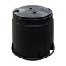 10 in. Round Box & Cover Water Black / Black Bolt Down Overlapping NDS