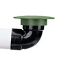 NDS Drainage Emitter Pop-Up Green Plastic 3 in. With Elbow