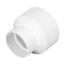 NDS PVC S&D Reducer Coupling HUB x HUB White 4 in. x 6 in.