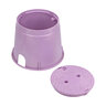 NDS Standard Valve Box Round 10 in. Purple Box/Purple Lid Overlapping RW