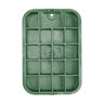 NDS Standard Valve Box Extension Rectangle 14 in. x 19 in. x 6 in. Black Box/Green Lid Overlapping ICV