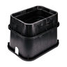 NDS Standard-Series Valve Box Extension Body (only) Jumbo Rectangle 13 in. x 20 in. x 6 in.H Black