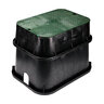 NDS Standard-Series Valve Box Extension Body (only) Jumbo Rectangle 13 in. x 20 in. x 6 in.H Black