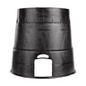 NDS Residential Valve Box Oval 8 in. x 12 in. x 10 in.H Black Box Box/Green Lid Drop-in CV