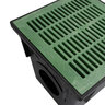 NDS Drain Grate Square Polyolefin Green 18 in.