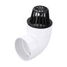 NDS Drain Grate Round Atrium Polyolefin Black 4 in.