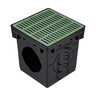 NDS Drain Grate Square Polyolefin Green 12 in.