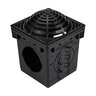 NDS Drain Grate Square Atrium Polyolefin Black 12 in.