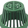 NDS Drain Grate Round Atrium Polyolefin Green 6 in.