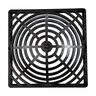 NDS Drain Grate Square Atrium Polyolefin Black 9 in.
