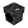 NDS Drain Grate Square Atrium Polyolefin Black 9 in.