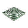 NDS Drain Grate Square Atrium Polyolefin Green 12 in.