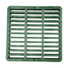 NDS Drain Grate Square Polyolefin Green 9 in.