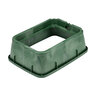 NDS Standard Valve Box Tapered Rectangle 14 in. x 19 in. x 6 in.H Green Box/Green Lid Overlapping ICV