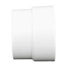 NDS PVC DWV to Sewer Adapter DWV HUB x S&D HUB White 4 in. x 4 in.