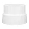 NDS PVC DWV to Sewer Adapter DWV HUB x S&D HUB White 4 in. x 4 in.