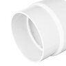 NDS PVC DWV to Sewer Adapter DWV HUB x S&D HUB White 4 in. x 4 in.