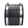 NDS PVC S&D/DWV Flexible Coupling Black 4 in. x 4 in. w/ SS Clamps