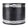 NDS PVC S&D/DWV Flexible Coupling Black 4 in. x 4 in. w/ SS Clamps