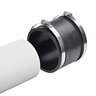 NDS PVC S&D/DWV Flexible Coupling Black 4 in. x 4 in. w/ SS Clamps