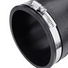 NDS PVC S&D/DWV Flexible Coupling Black 4 in. x 4 in. w/ SS Clamps