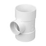 NDS PVC S&D Tee HUB x HUB x HUB White 6 in. x 4 in.