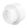 NDS PVC S&D Reducer Bushing SPT x HUB White 6 in. x 4 in.