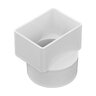 Nds PVC S&D Offset Downspout Adapter White 2 in. X 3 in. X 3 in. (Fits 3 in. Pipe)