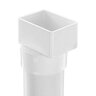 Nds PVC S&D Offset Downspout Adapter White 2 in. X 3 in. X 3 in. (Fits 3 in. Pipe)