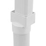Nds PVC S&D Offset Downspout Adapter White 2 in. X 3 in. X 3 in. (Fits 3 in. Pipe)