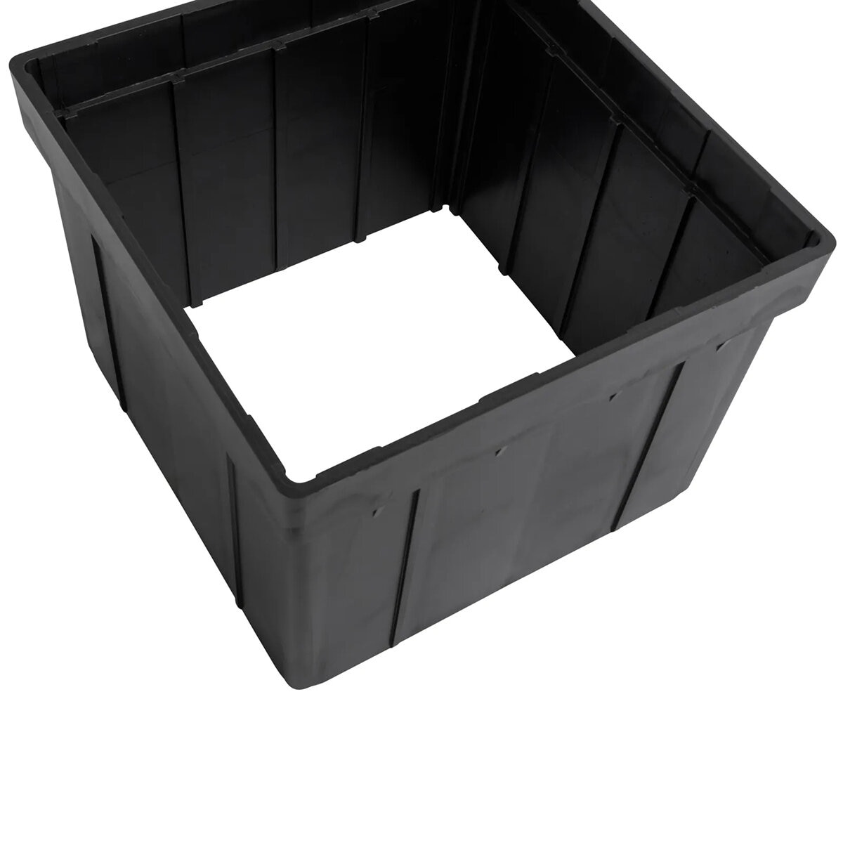 NDS 9 in. Square Catch Basin Riser Bottomless Black Plastic | SiteOne US