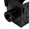 NDS Drain Basin Square Black Plastic 2-Outlet 9 in. x 9 in.