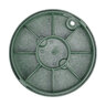 NDS Standard Valve Box Round 10 in. Green Box/Green Lid Overlapping ICV