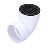NDS Drain Grate Round Polyolefin Black 3 in.