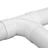 NDS PVC Sanitary Tee HUB x HUB x HUB White 3 in.