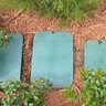 NDS Standard-Series Valve Box Lid Jumbo Rectangle 13 in. x 20 in. Overlapping Green Polyethylene ICV Lid Only