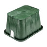NDS Pro-Spec Valve Box Rectangle 14 in. x 19 in. x 12 in.H Green Box/Green Lid Overlapping ICV