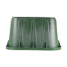 NDS Pro-Spec Valve Box Rectangle 14 in. x 19 in. x 12 in.H Green Box/Green Lid Overlapping ICV