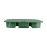 NDS Standard Valve Box Lid Rectangle 14 in. x 17 in. Overlapping Green Polyethylene ICV Lid Only