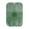 NDS Standard Valve Box Lid Rectangle 14 in. x 17 in. Overlapping Green Polyethylene ICV Lid Only