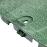 NDS Standard Valve Box Lid Rectangle 14 in. x 17 in. Overlapping Green Polyethylene ICV Lid Only