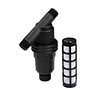 NDS Filter In-Line/WYE 3/4 in. MIPT Plastic Black 150 Mesh with Polyester Screen & Flush Cap
