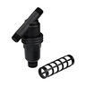 NDS Filter In-Line/WYE 3/4 in. MIPT Plastic Black 150 Mesh with Polyester Screen & Flush Cap