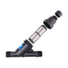 NDS Filter Pressure Regulating 30 PSI In-Line/WYE 3/4 in. MIPT Plastic Black 200 Mesh with Stainless Steel Screen & Flush Cap