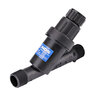 NDS Filter Pressure Regulating 30 PSI In-Line/WYE 3/4 in. MIPT Plastic Black 200 Mesh with Stainless Steel Screen & Flush Cap