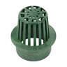 NDS Drain Grate Round Atrium Polyolefin Green 3 in.